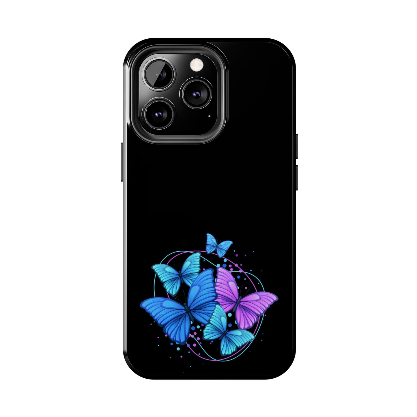 Butterflies Blue Purple Tough Phone Cases