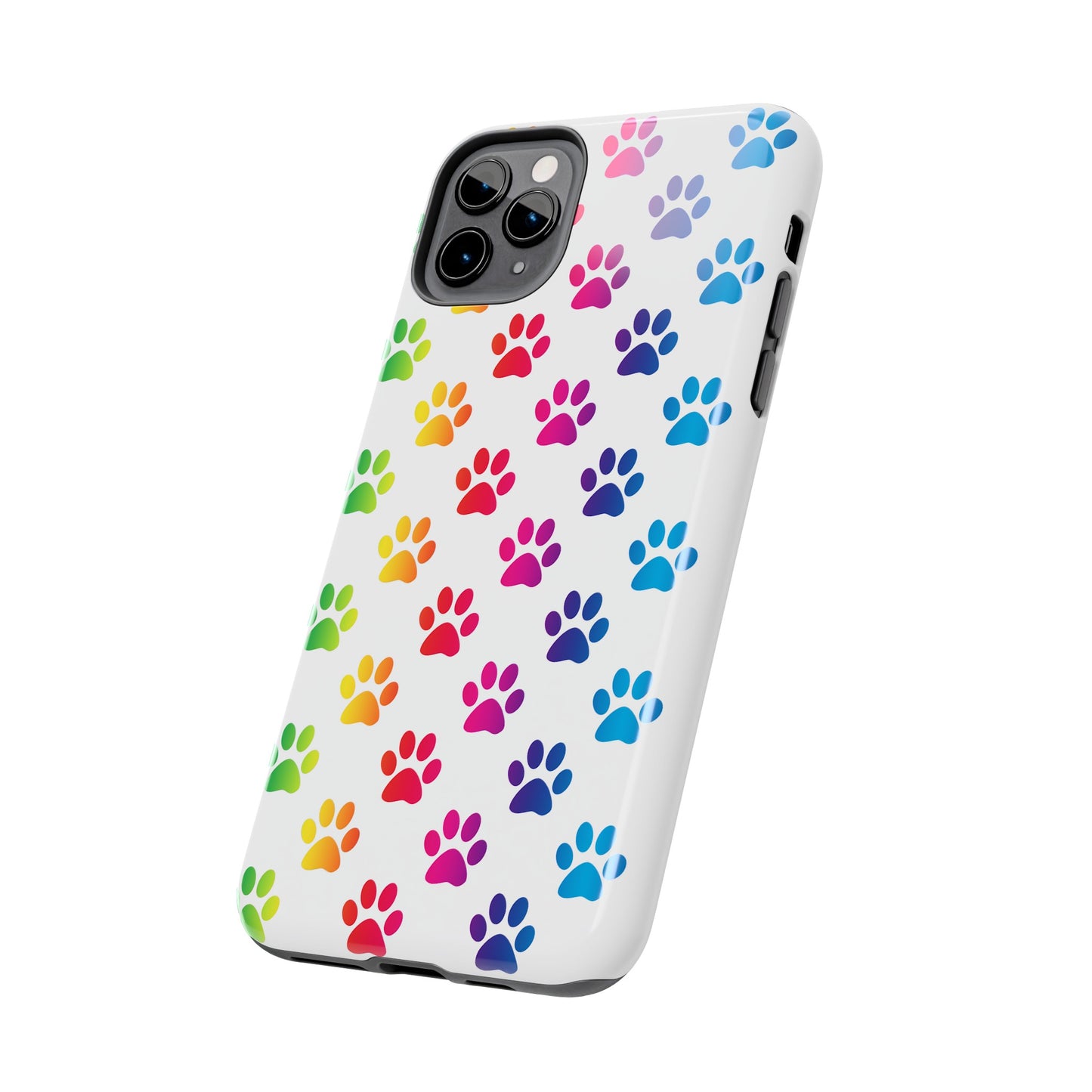 Rainbow Paw Print Pride Tough Phone Cases