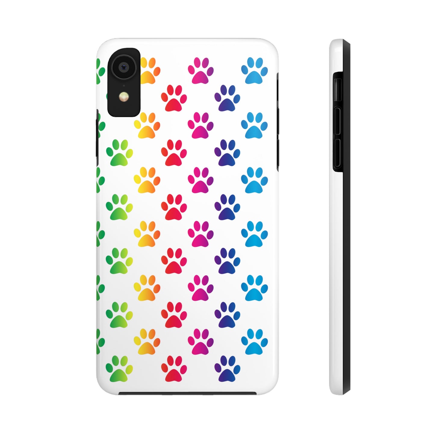 Rainbow Paw Print Pride Tough Phone Cases
