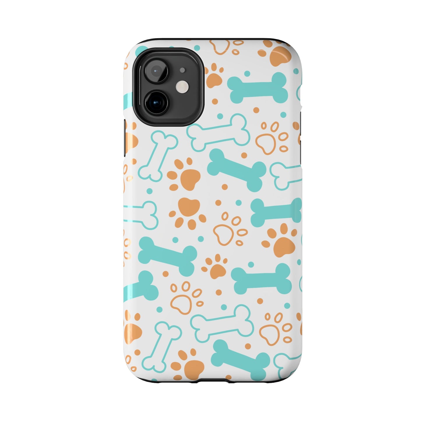 Dog Bones Paw Print Tough Phone Cases