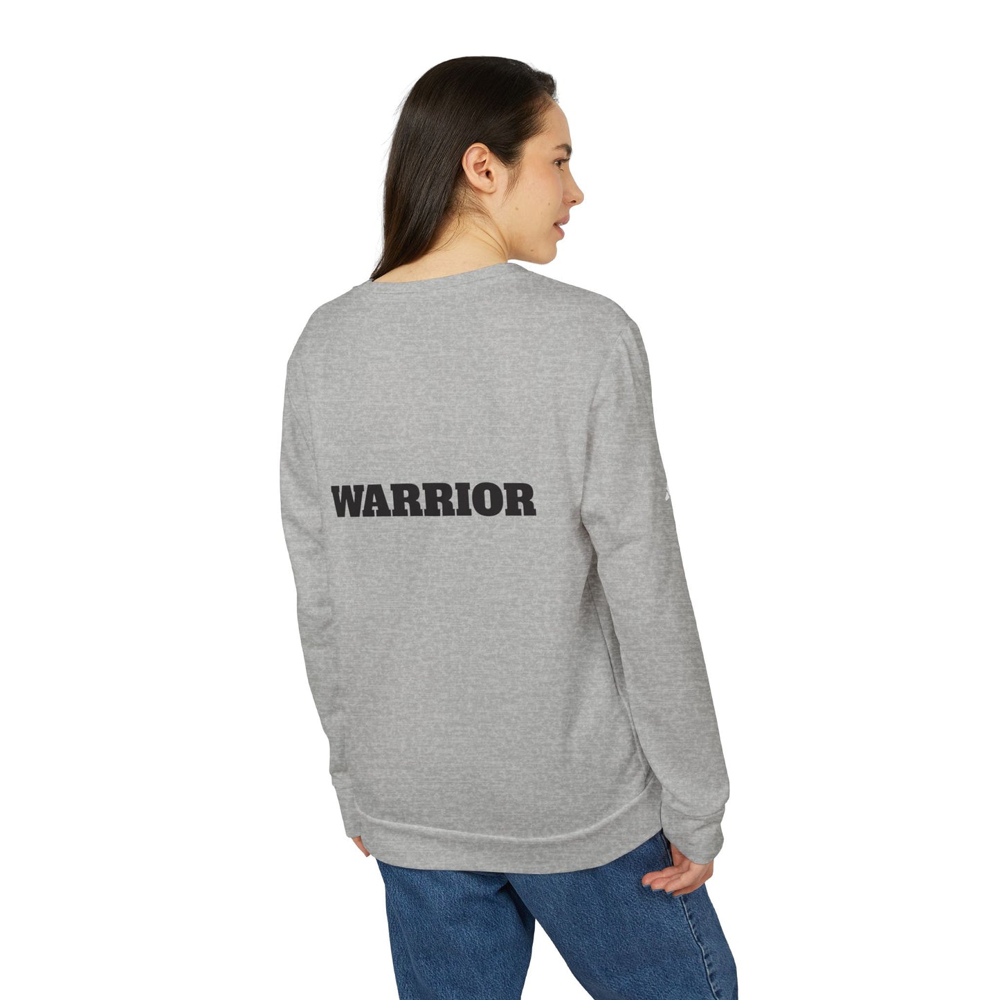 Adidas Breast Cancer Warrior Sweatshirt, Fleece Crewneck, Support Awareness, Unisex Gift, Cozy Inspirational Jumper
