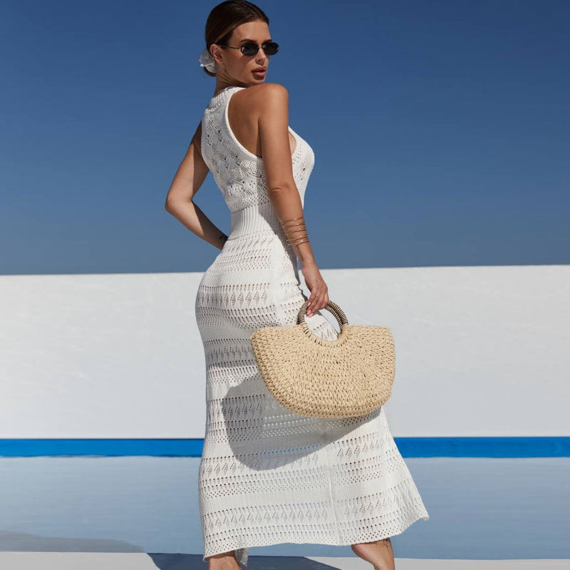 Dress Beach Sexy Hollow Sleeveless