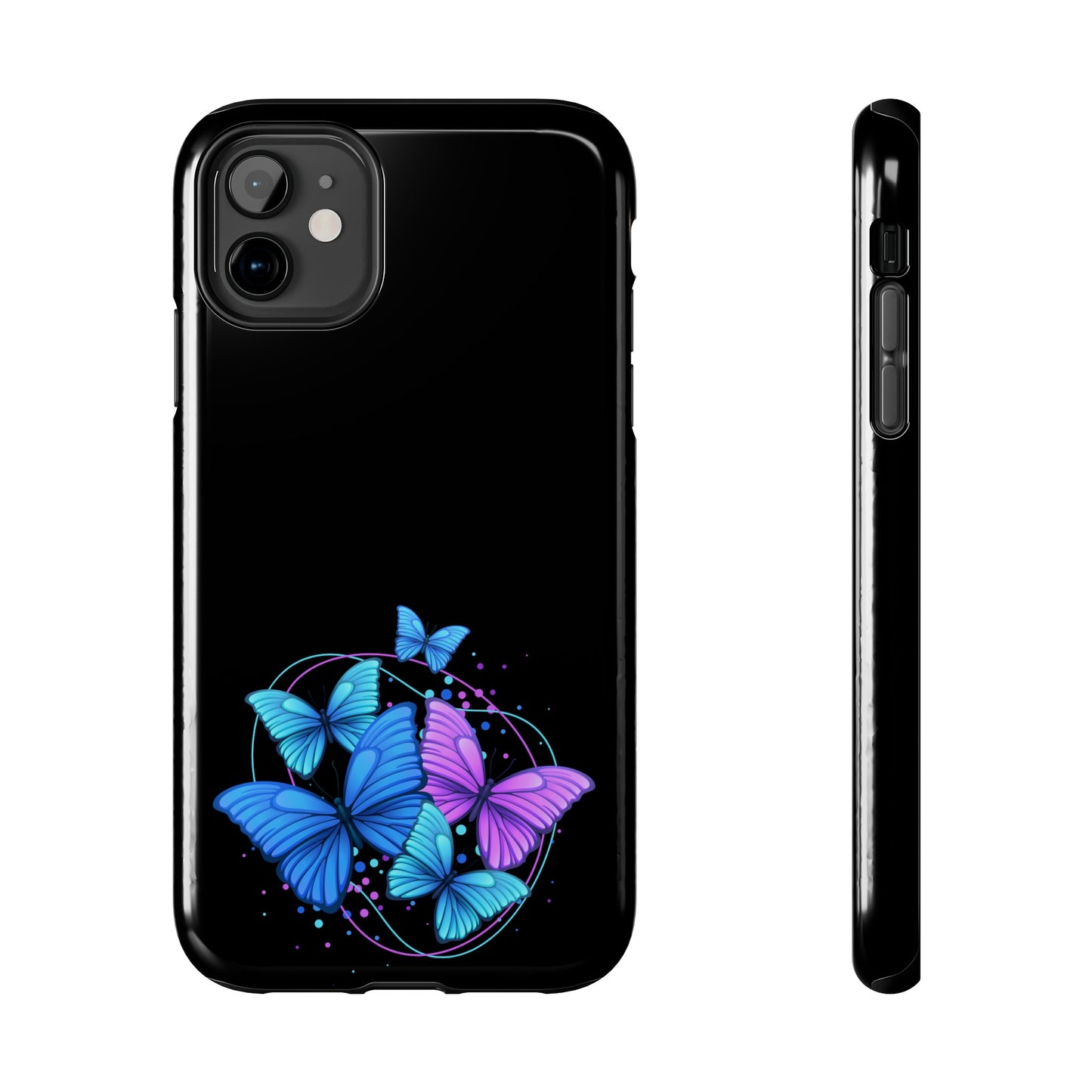 Butterflies Blue Purple Tough Phone Cases