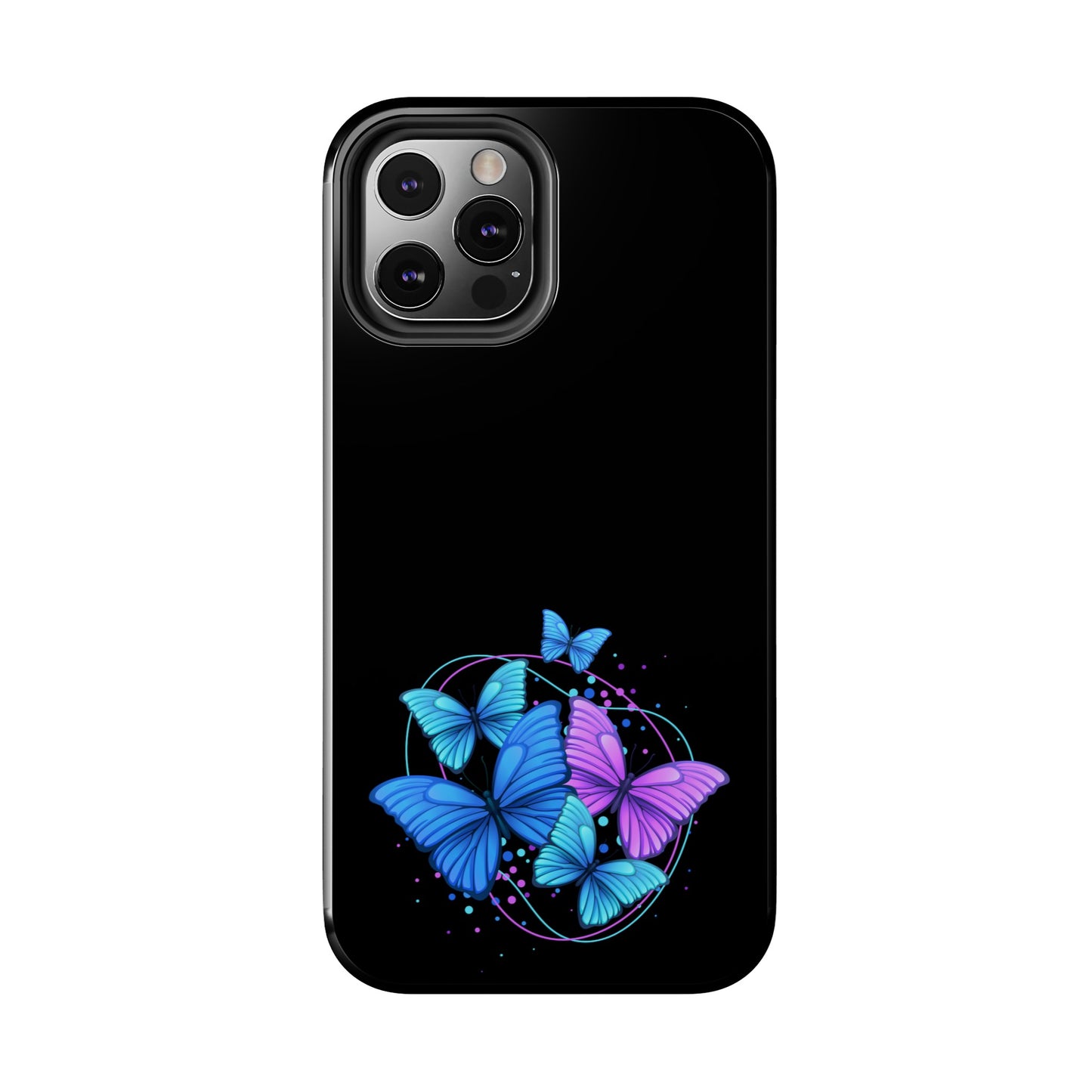 Butterflies Blue Purple Tough Phone Cases