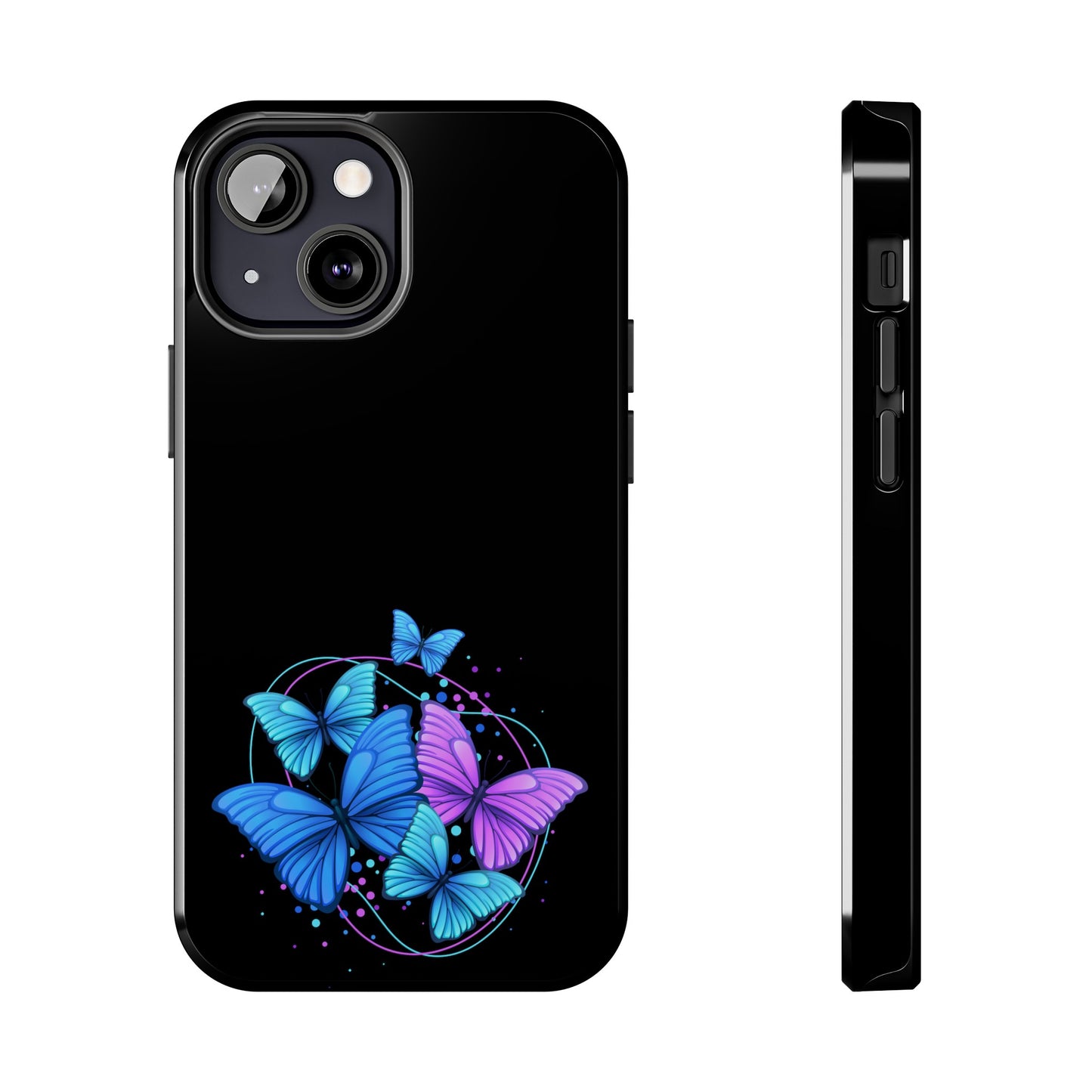 Butterflies Blue Purple Tough Phone Cases
