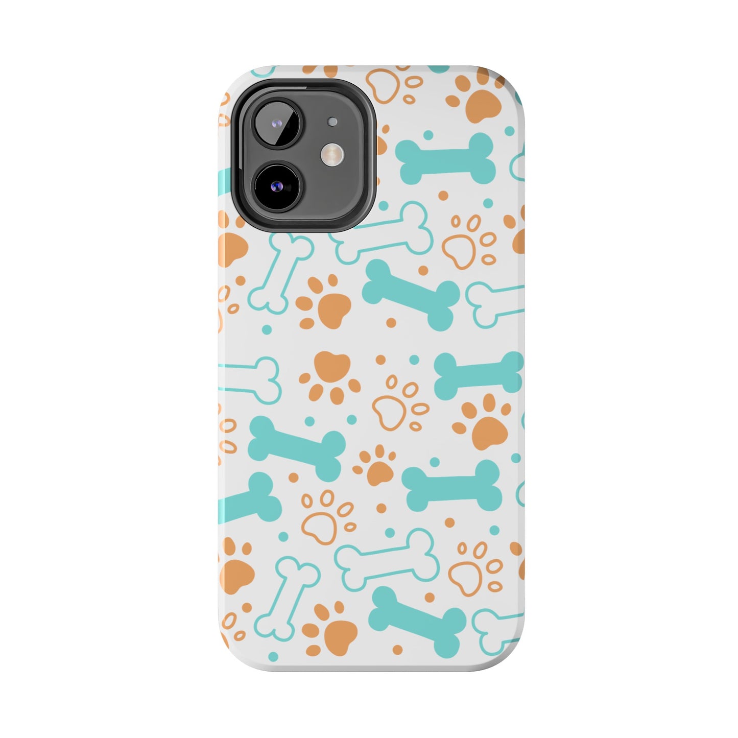 Dog Bones Paw Print Tough Phone Cases