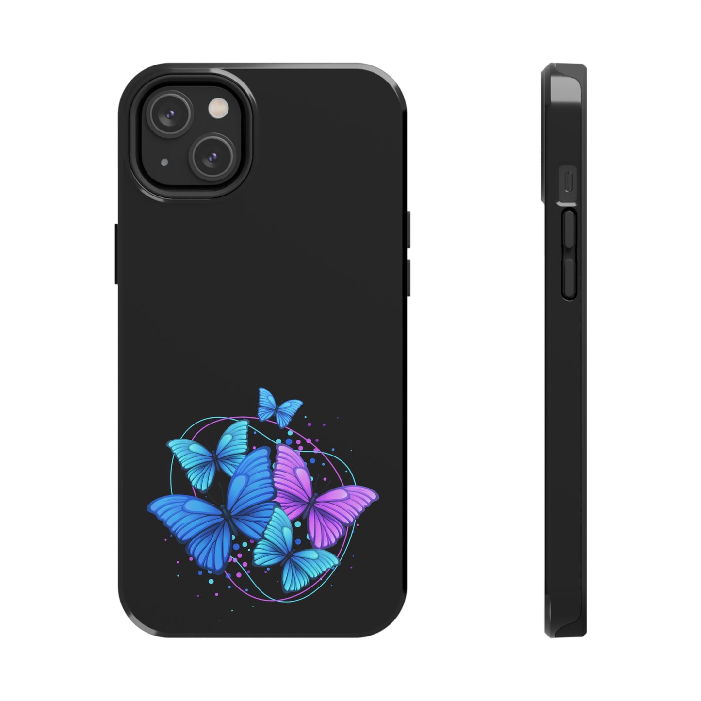 Butterflies Blue Purple Tough Phone Cases