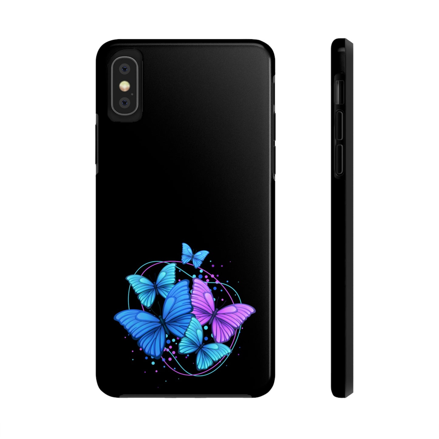 Butterflies Blue Purple Tough Phone Cases