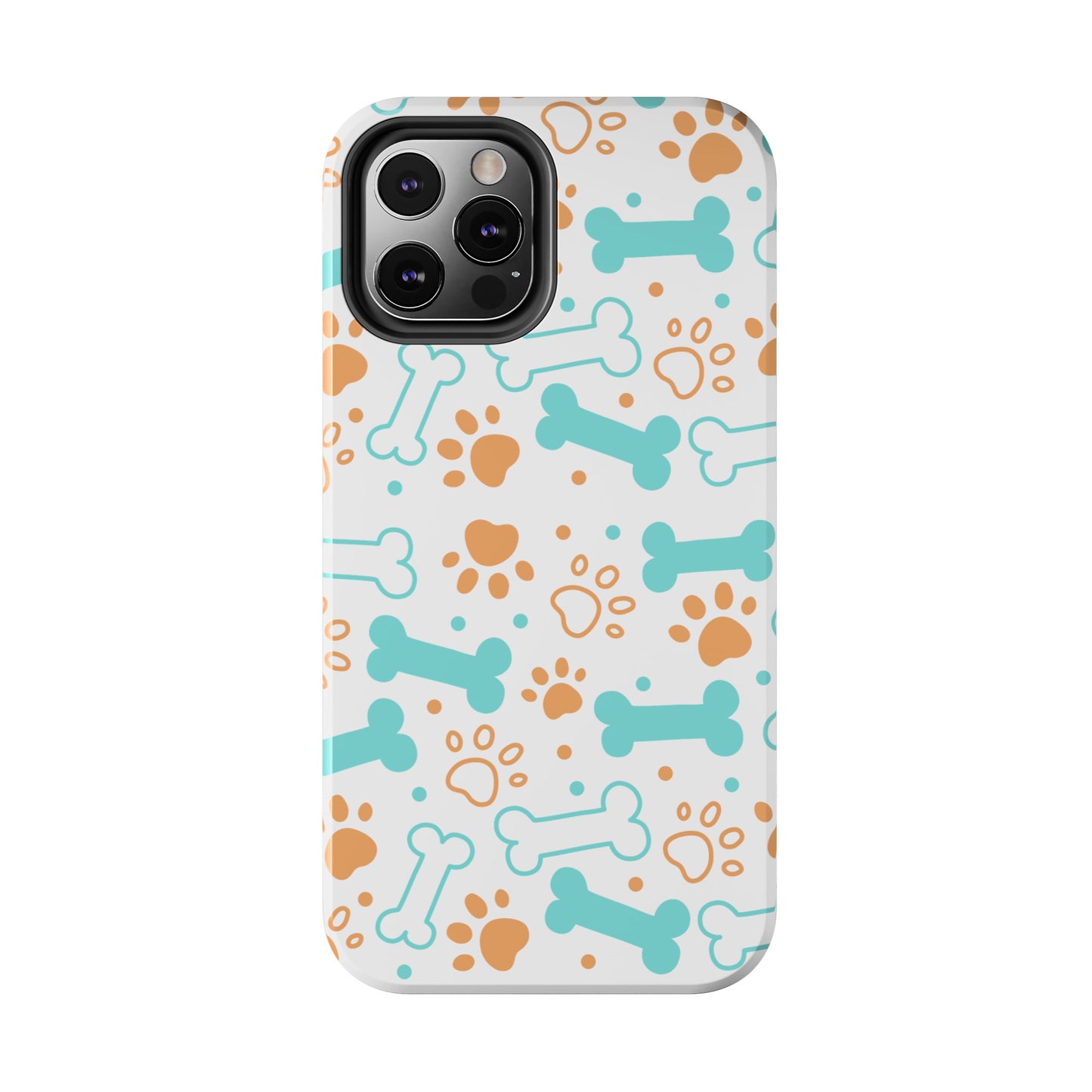 Dog Bones Paw Print Tough Phone Cases