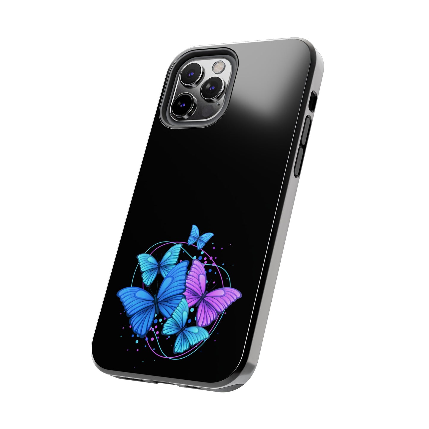 Butterflies Blue Purple Tough Phone Cases
