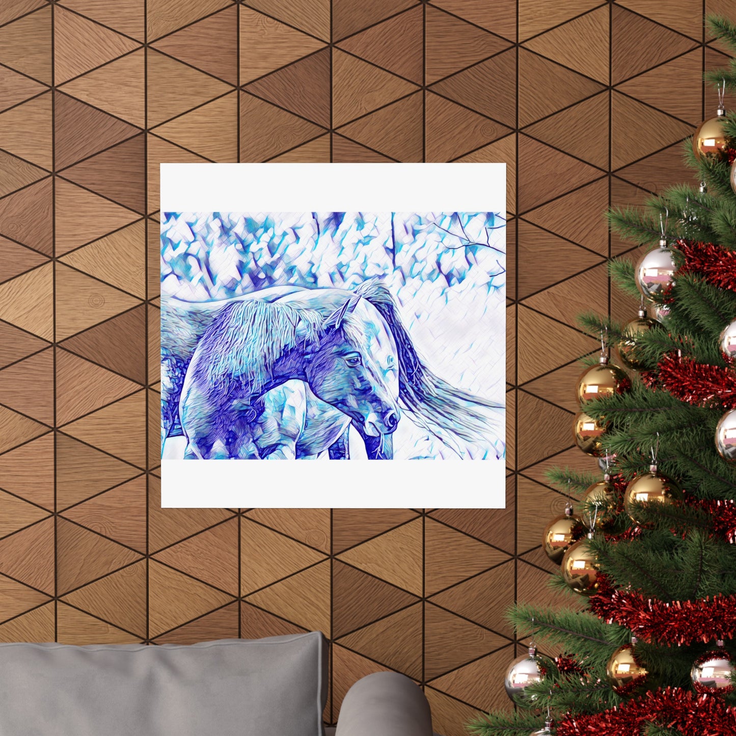 Matte Horizontal Posters Horse in the Wild