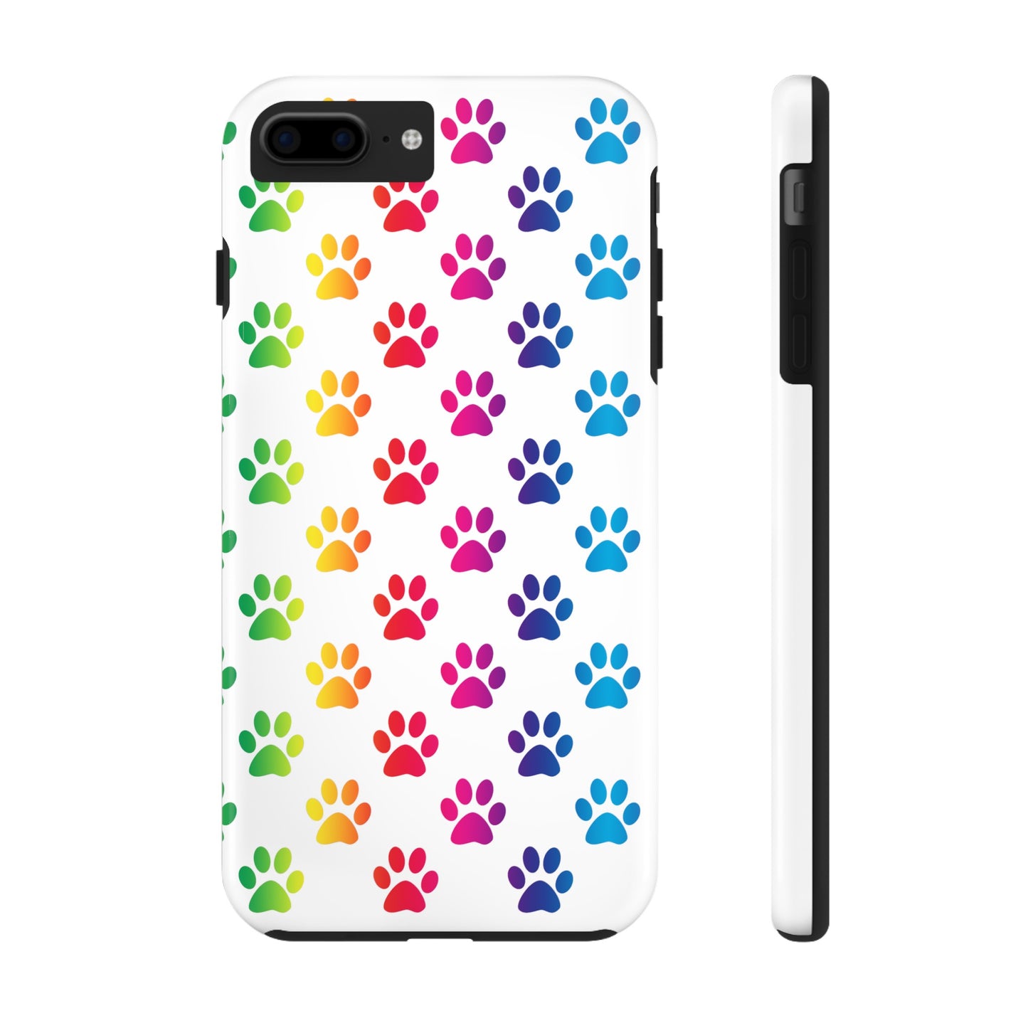 Rainbow Paw Print Pride Tough Phone Cases