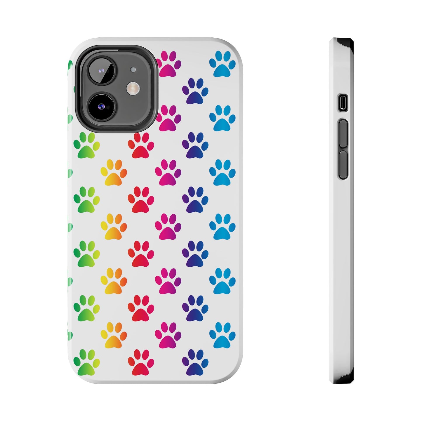 Rainbow Paw Print Pride Tough Phone Cases