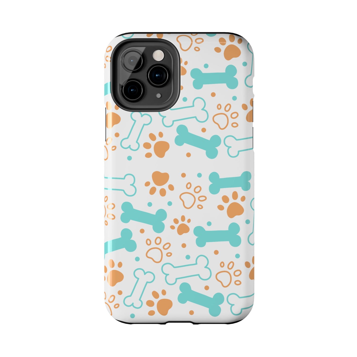Dog Bones Paw Print Tough Phone Cases