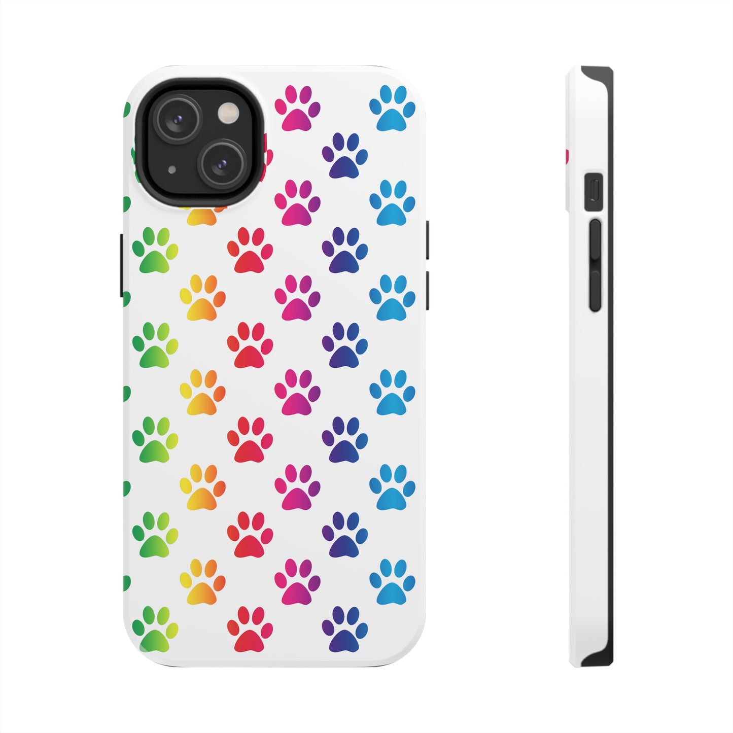 Rainbow Paw Print Pride Tough Phone Cases