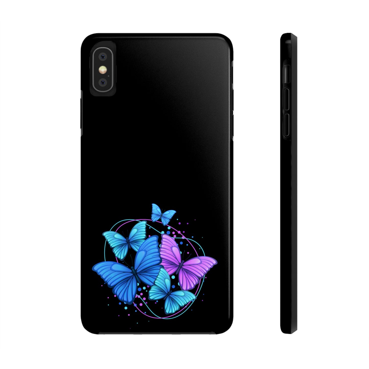 Butterflies Blue Purple Tough Phone Cases