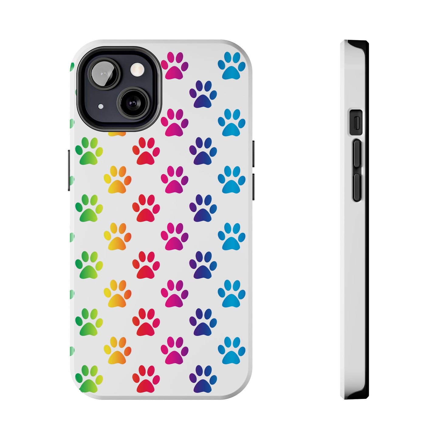 Rainbow Paw Print Pride Tough Phone Cases