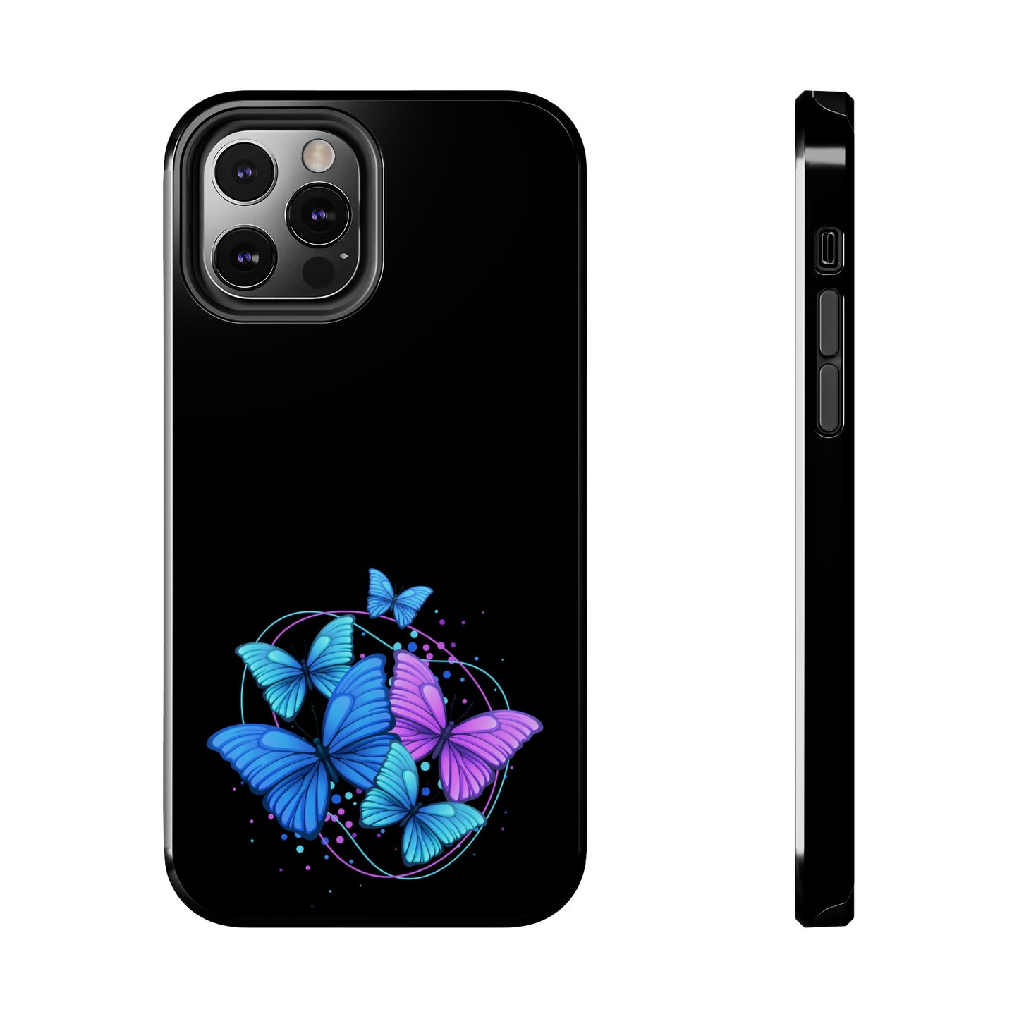 Butterflies Blue Purple Tough Phone Cases