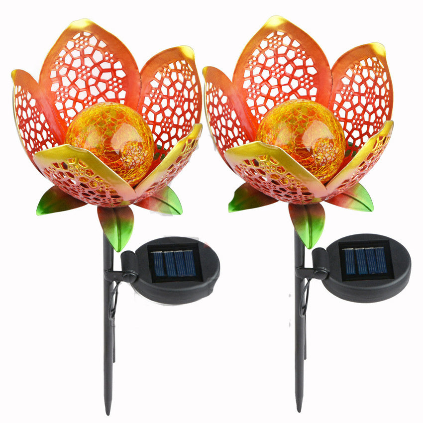 Solar lawn light flower outdoor