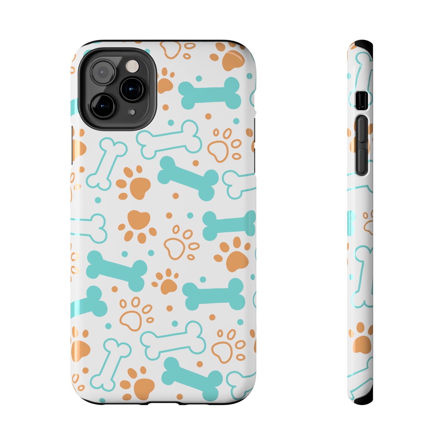 Dog Bones Paw Print Tough Phone Cases