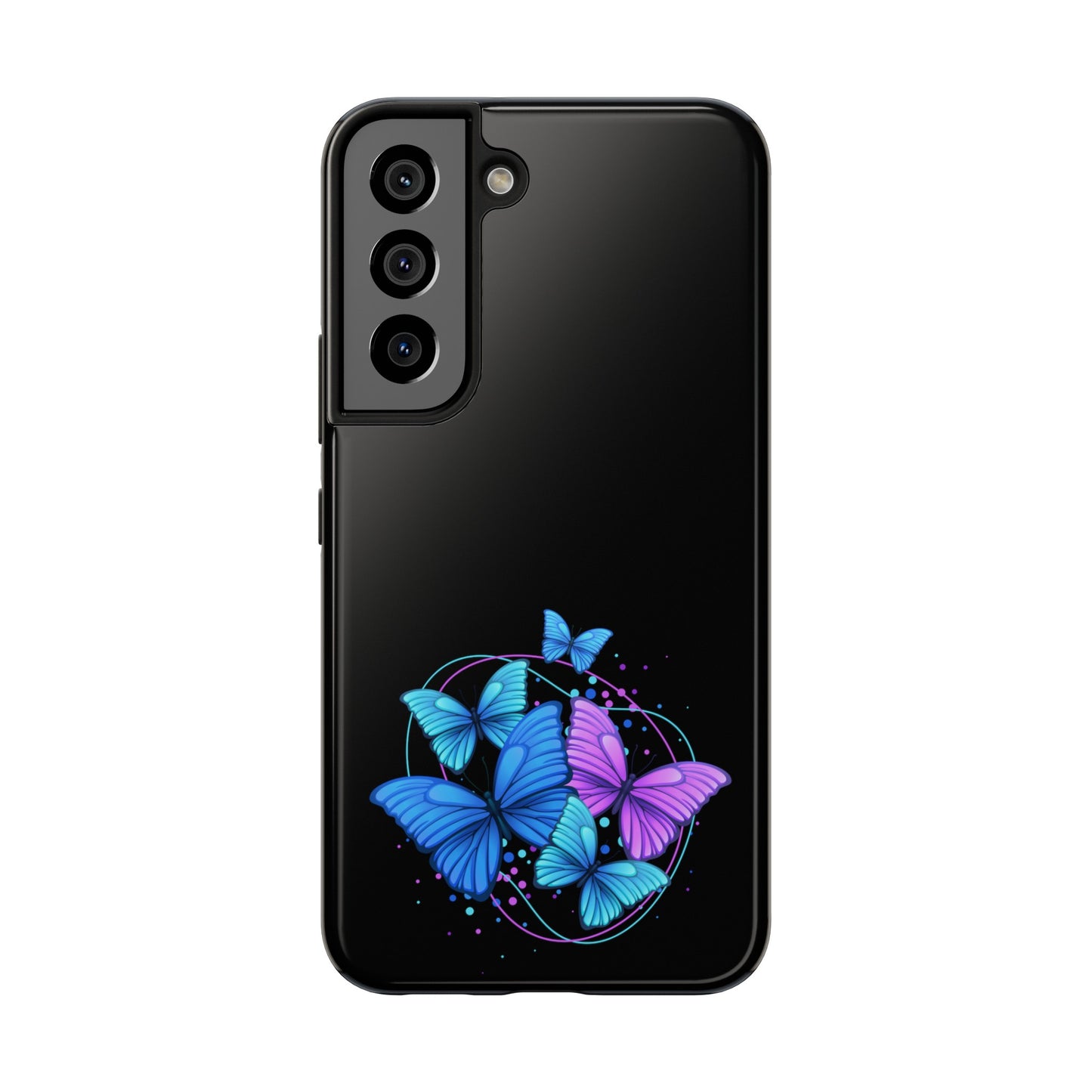 Butterflies Blue Purple Tough Phone Cases