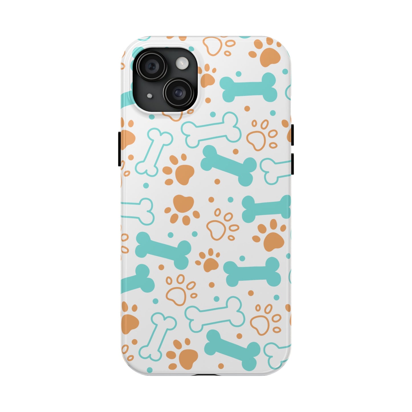 Dog Bones Paw Print Tough Phone Cases