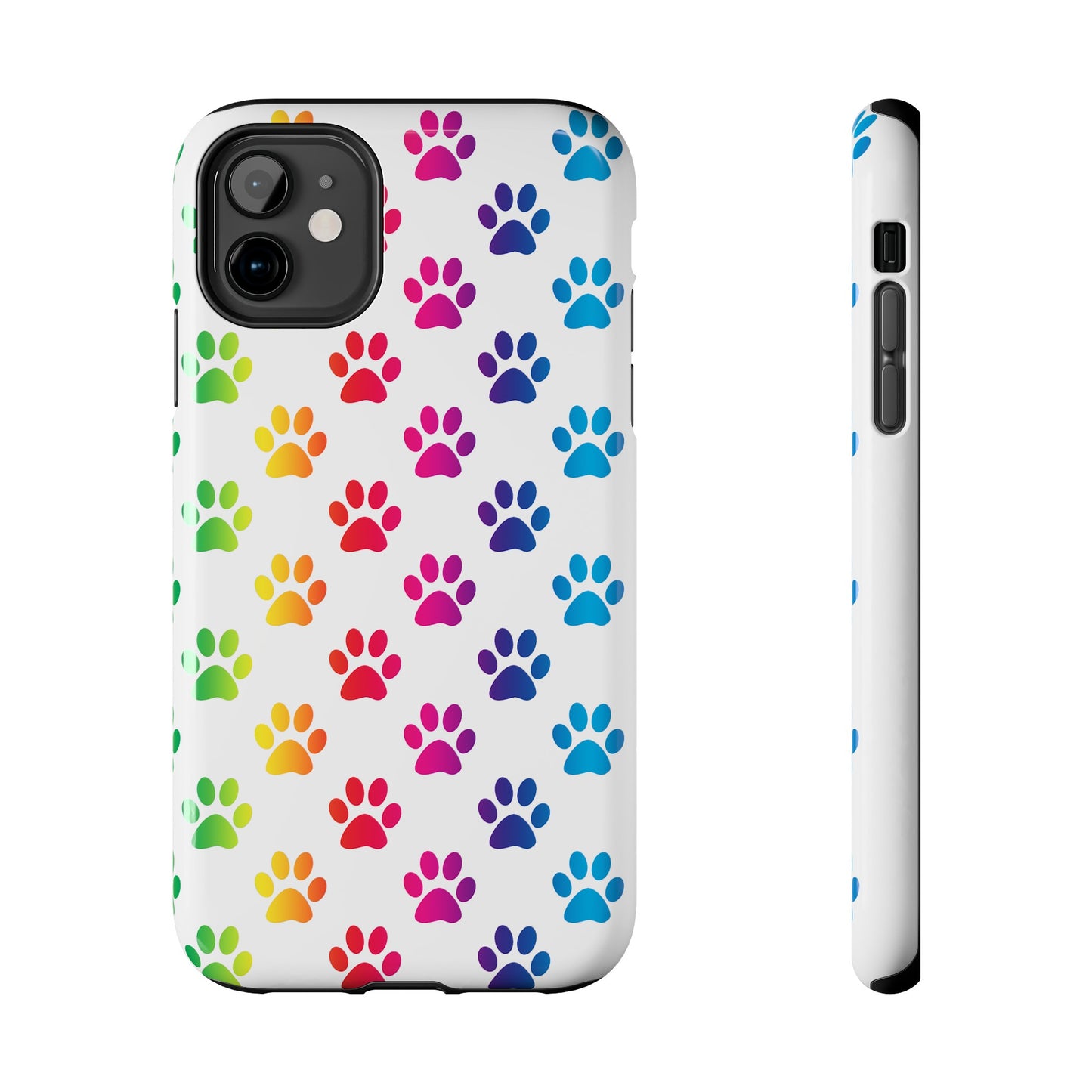 Rainbow Paw Print Pride Tough Phone Cases