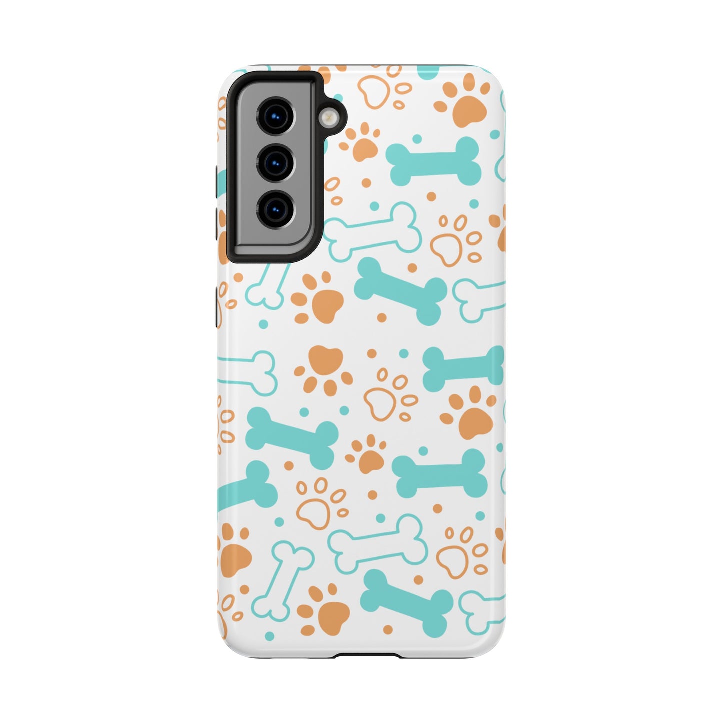 Dog Bones Paw Print Tough Phone Cases
