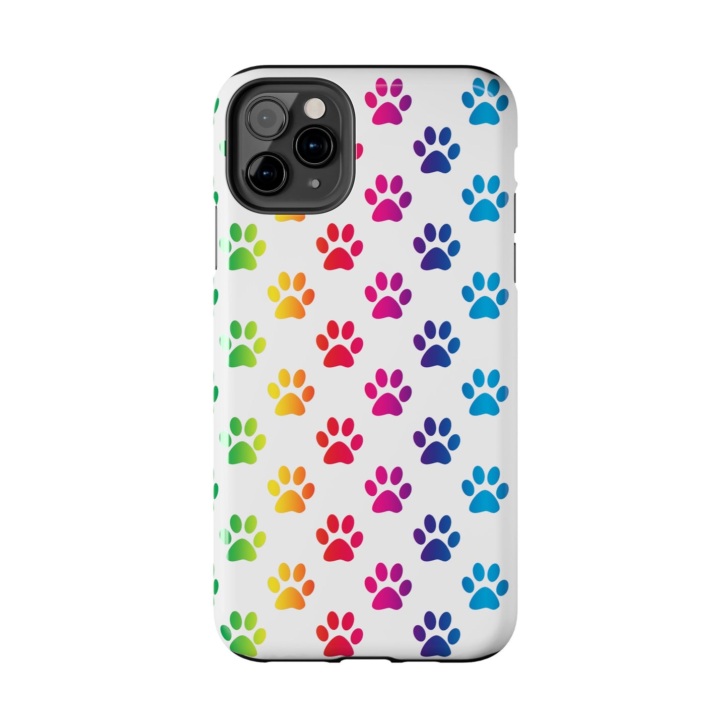 Rainbow Paw Print Pride Tough Phone Cases
