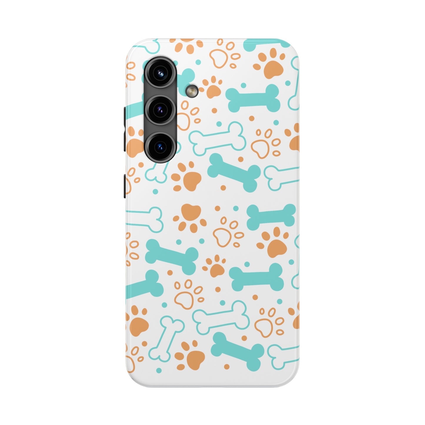 Dog Bones Paw Print Tough Phone Cases