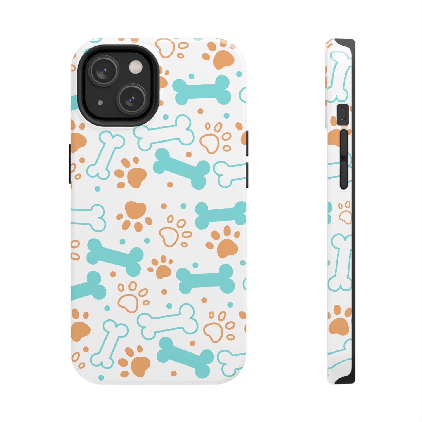Dog Bones Paw Print Tough Phone Cases