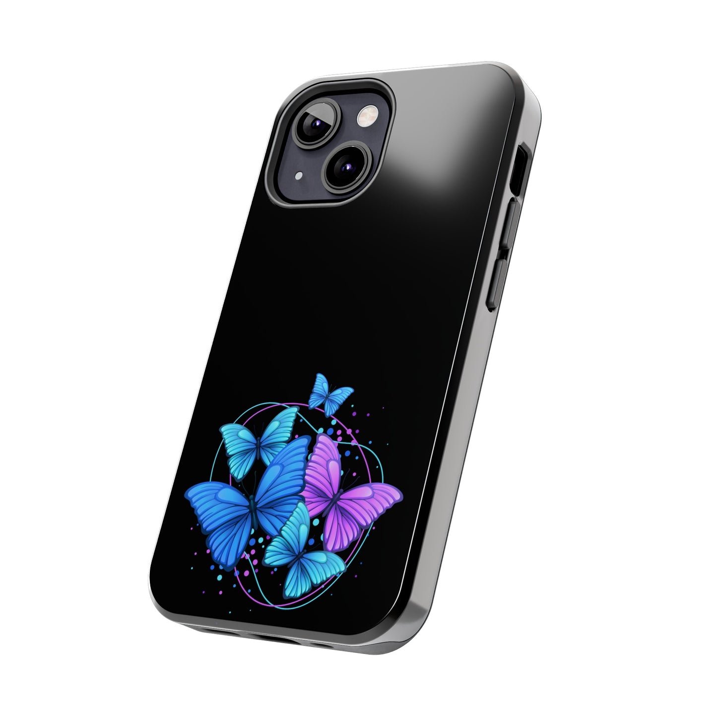 Butterflies Blue Purple Tough Phone Cases