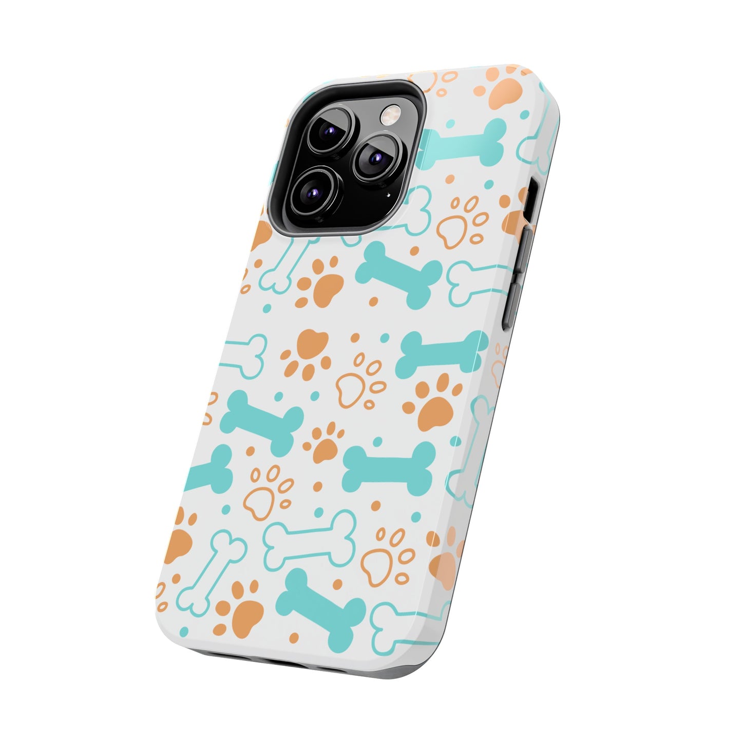 Dog Bones Paw Print Tough Phone Cases