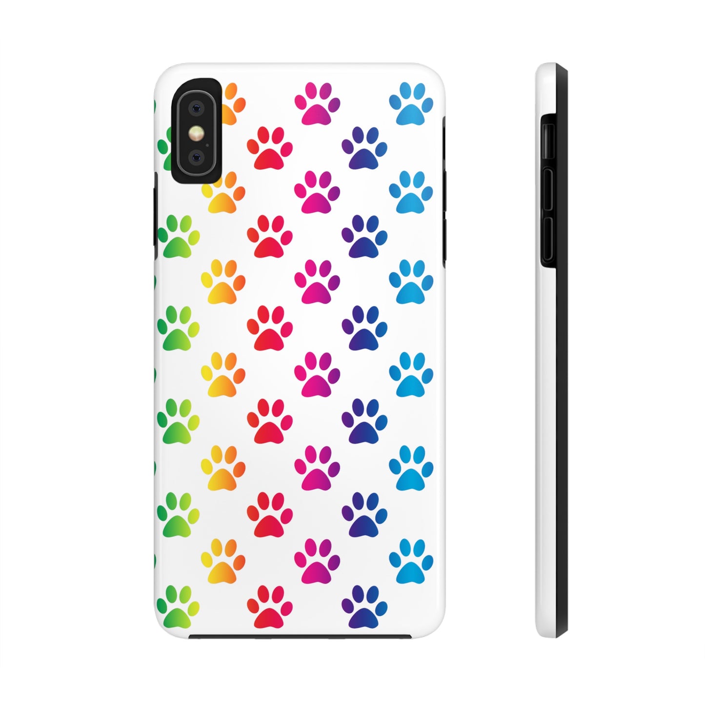 Rainbow Paw Print Pride Tough Phone Cases