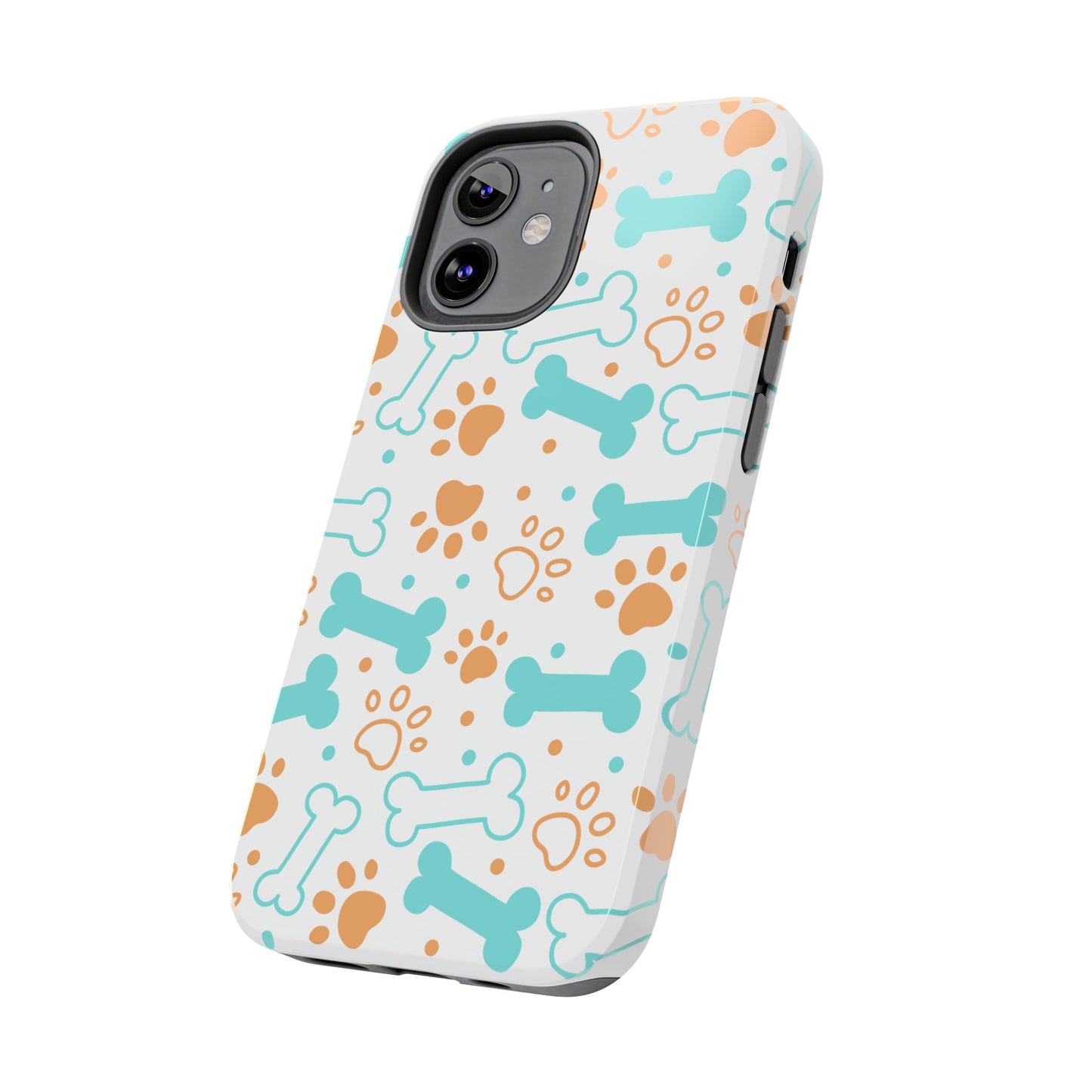 Dog Bones Paw Print Tough Phone Cases