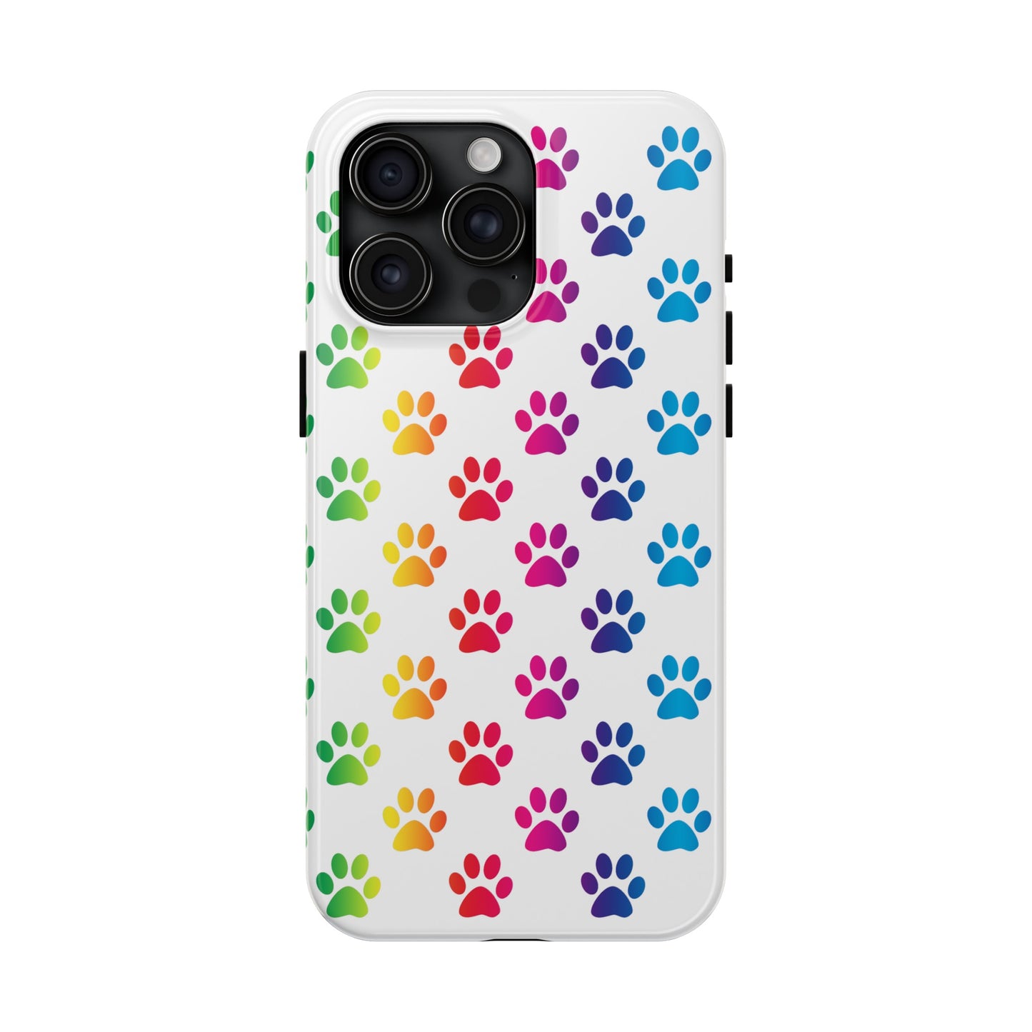 Rainbow Paw Print Pride Tough Phone Cases