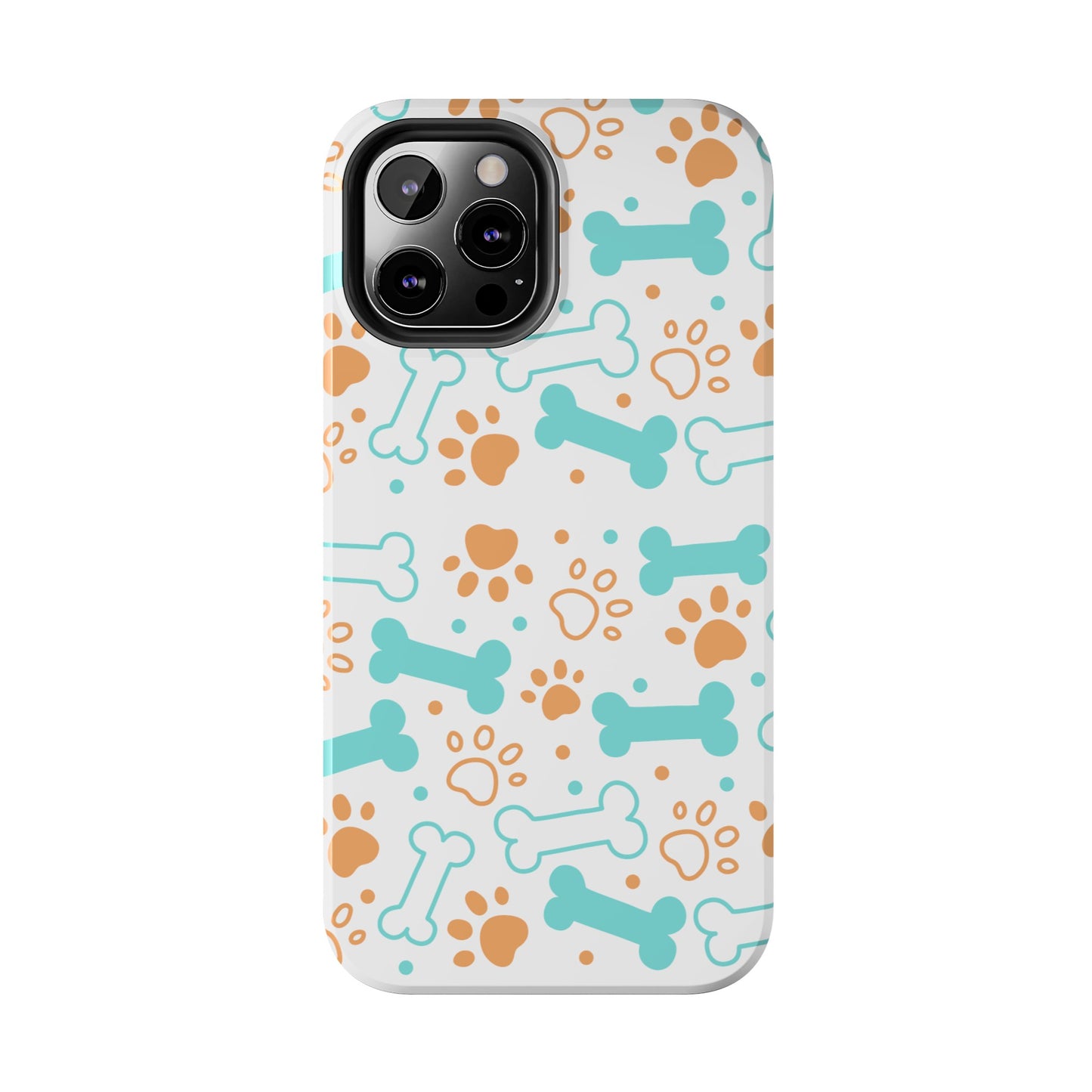 Dog Bones Paw Print Tough Phone Cases