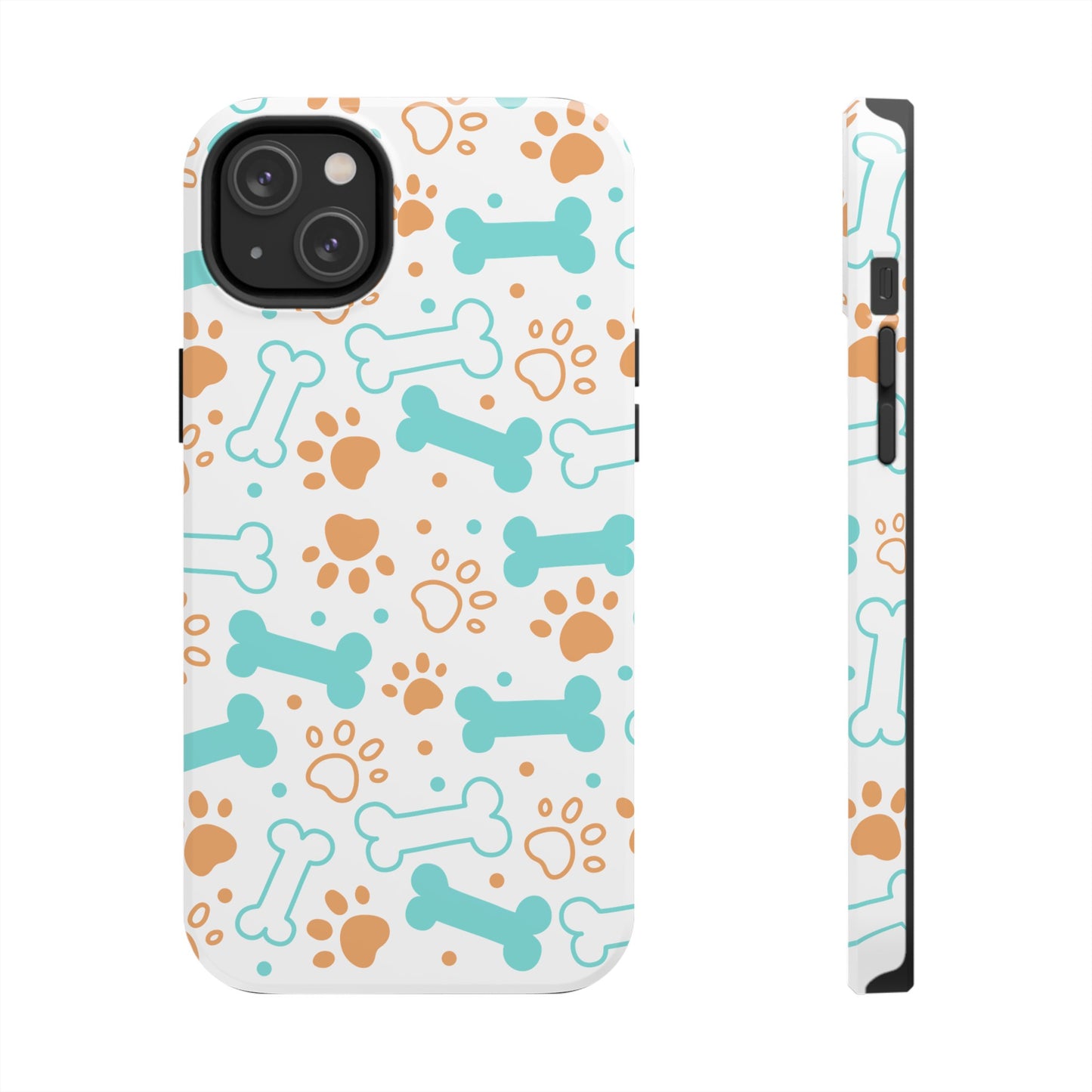 Dog Bones Paw Print Tough Phone Cases