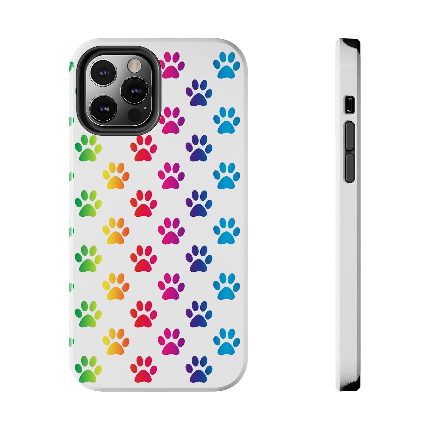 Rainbow Paw Print Pride Tough Phone Cases