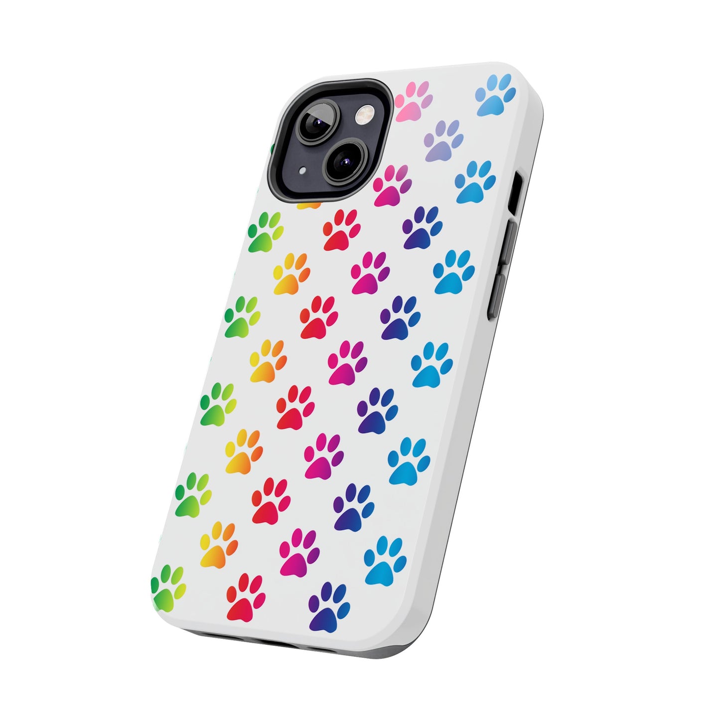 Rainbow Paw Print Pride Tough Phone Cases