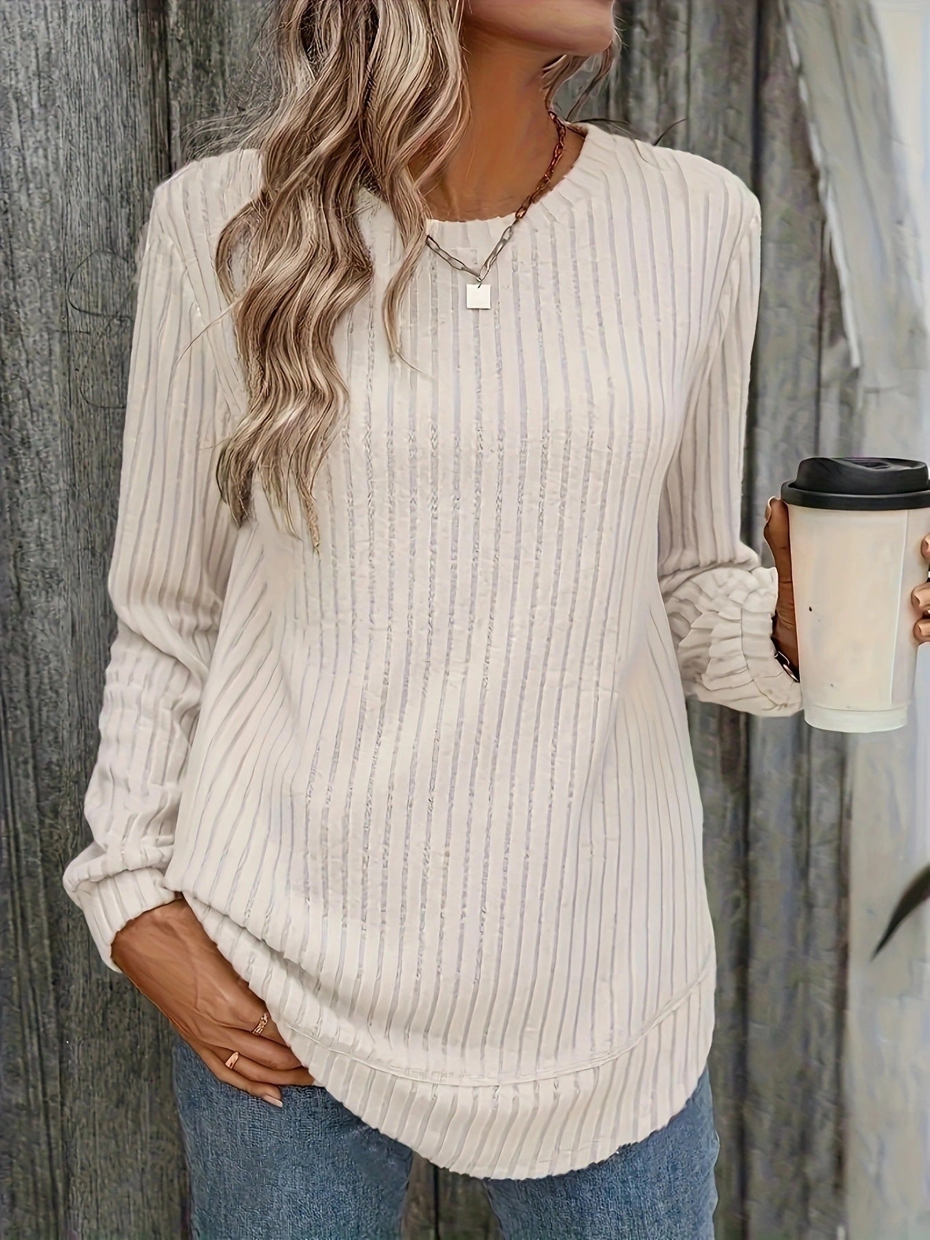 Women's Loose Crew Neck Top