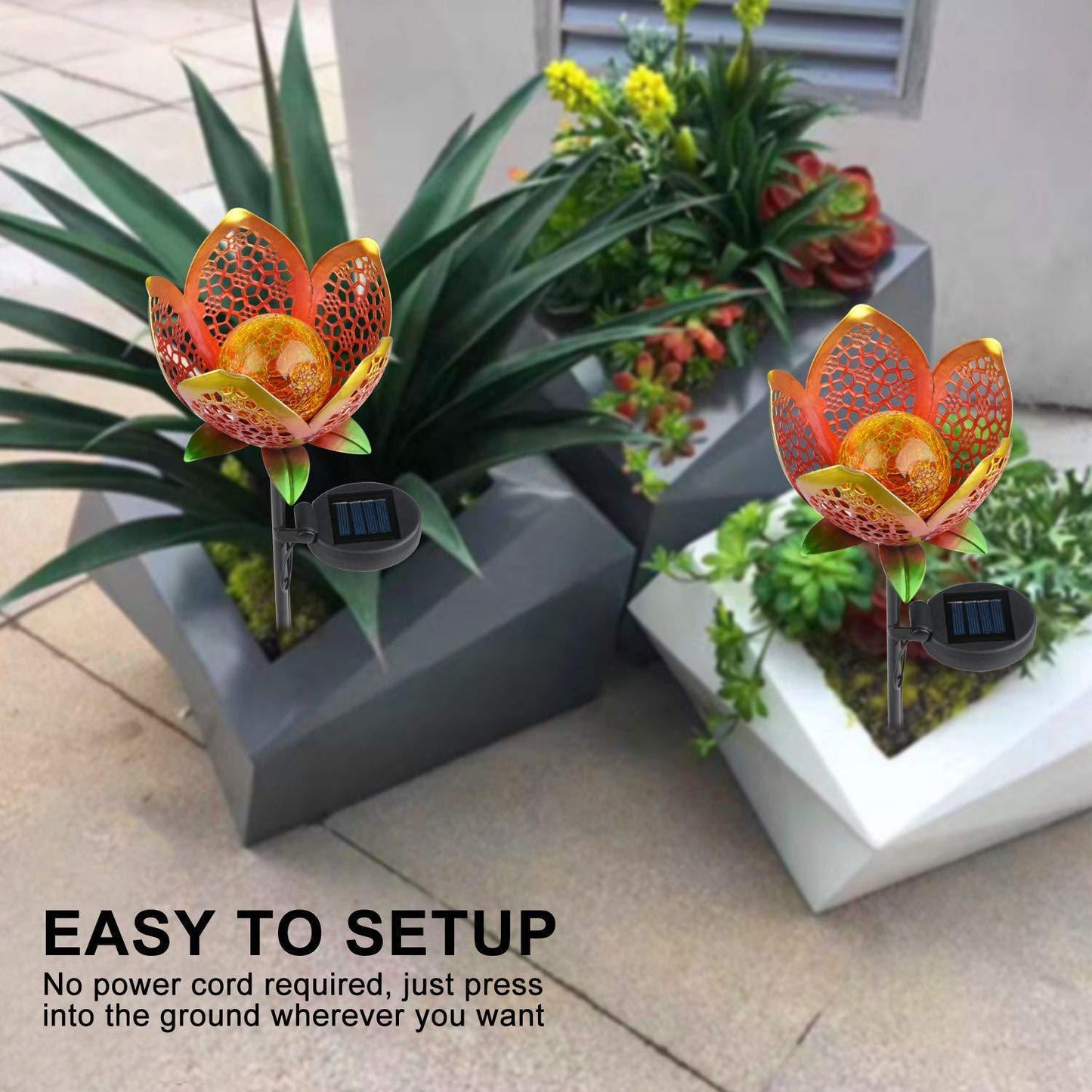 Solar lawn light flower outdoor