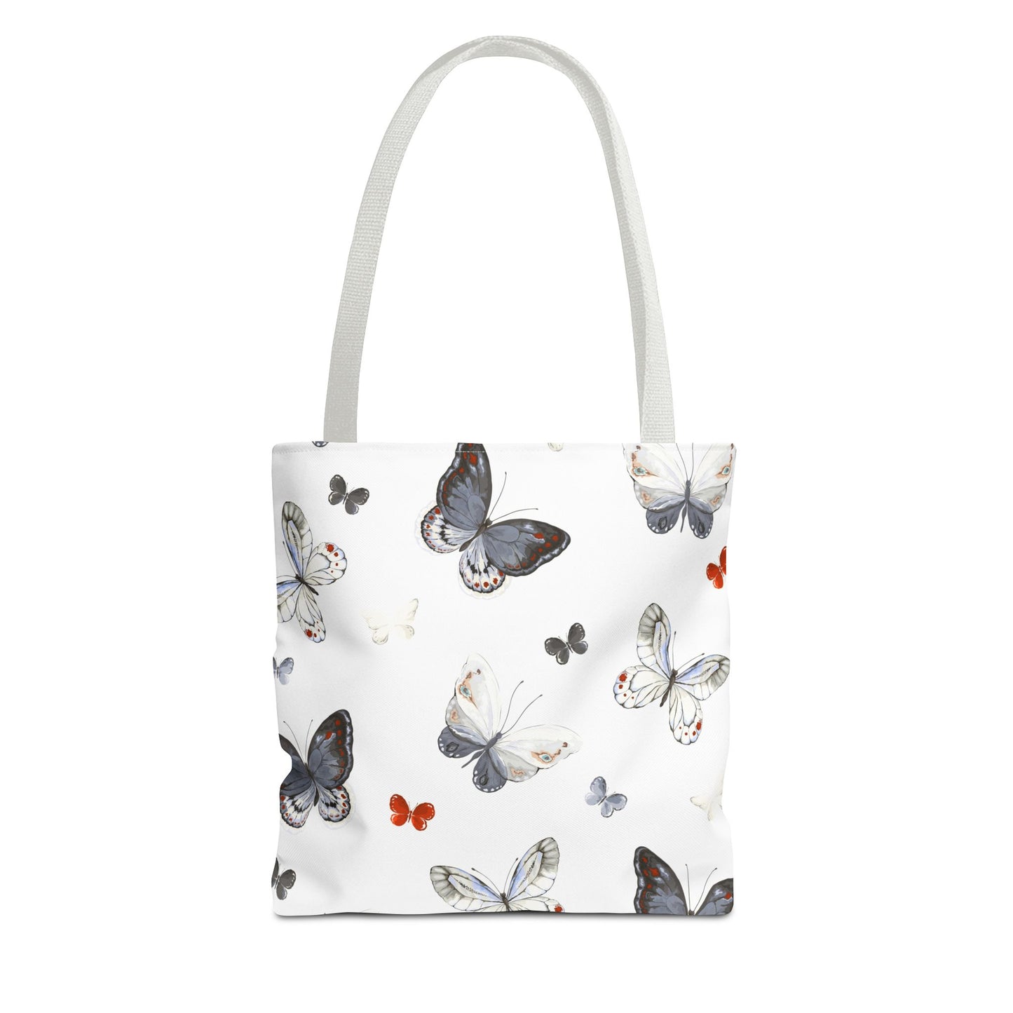 Butterfly Print Tote Bag - Stylish Shopping Bag, Eco-Friendly Carryall, Butterfly Lover Gift, Spring Accessories, Floral Design