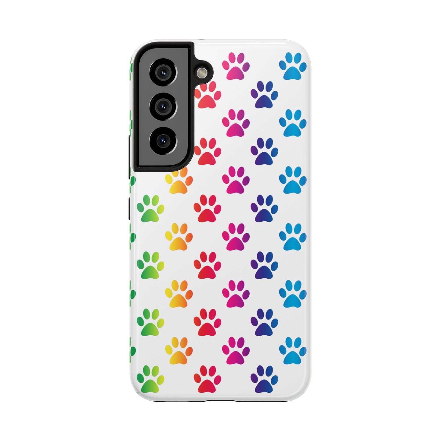Rainbow Paw Print Pride Tough Phone Cases