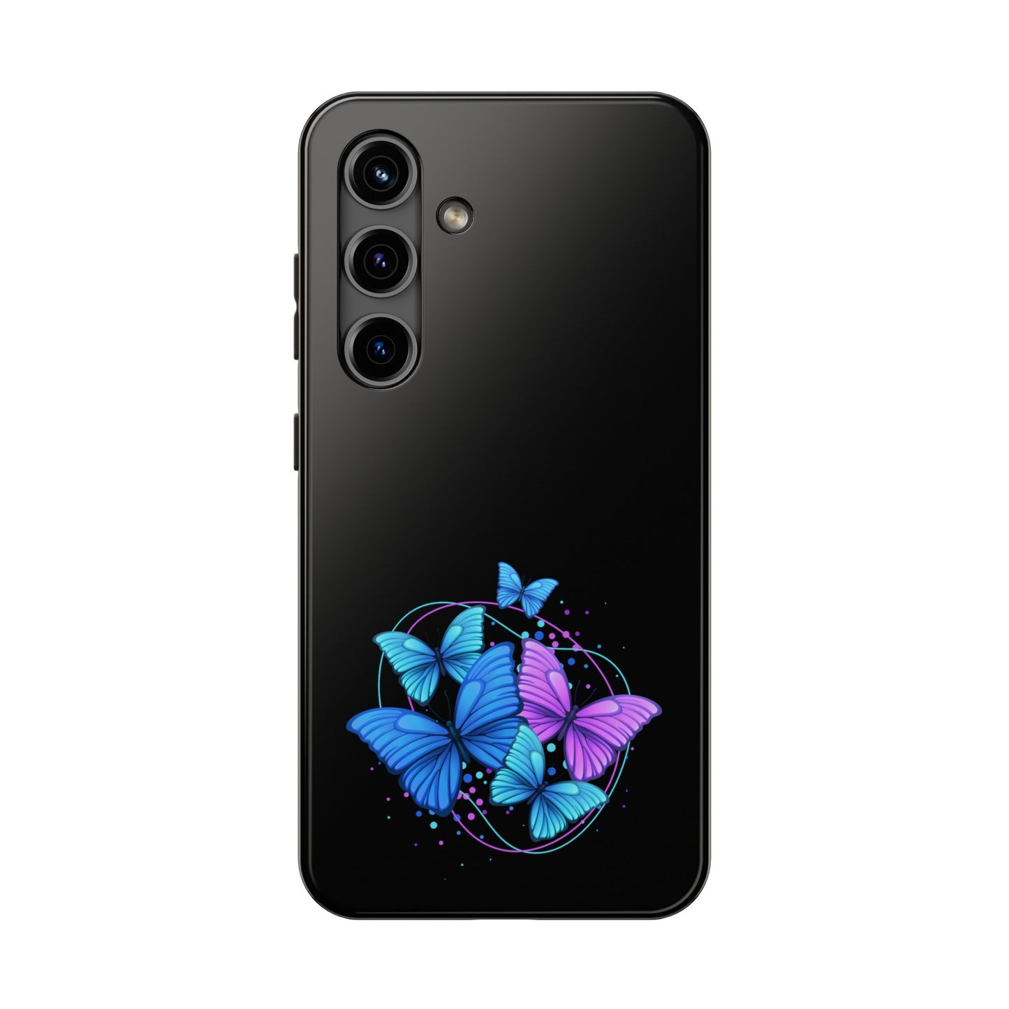 Butterflies Blue Purple Tough Phone Cases