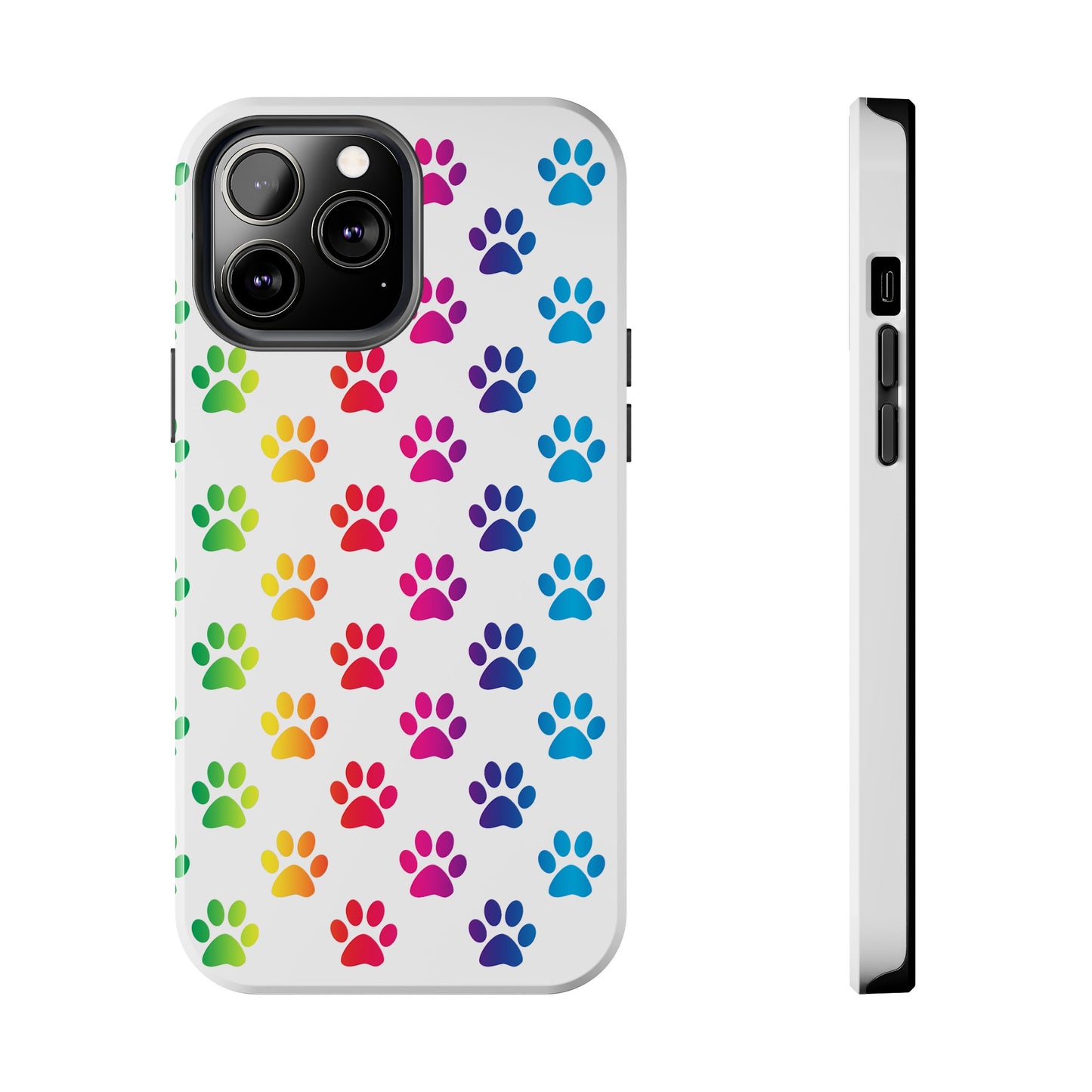 Rainbow Paw Print Pride Tough Phone Cases