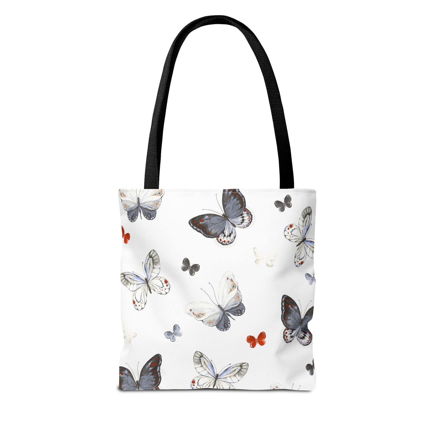 Butterfly Print Tote Bag - Stylish Shopping Bag, Eco-Friendly Carryall, Butterfly Lover Gift, Spring Accessories, Floral Design