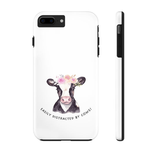 Easily distracted by Cows Tough Phone Cases