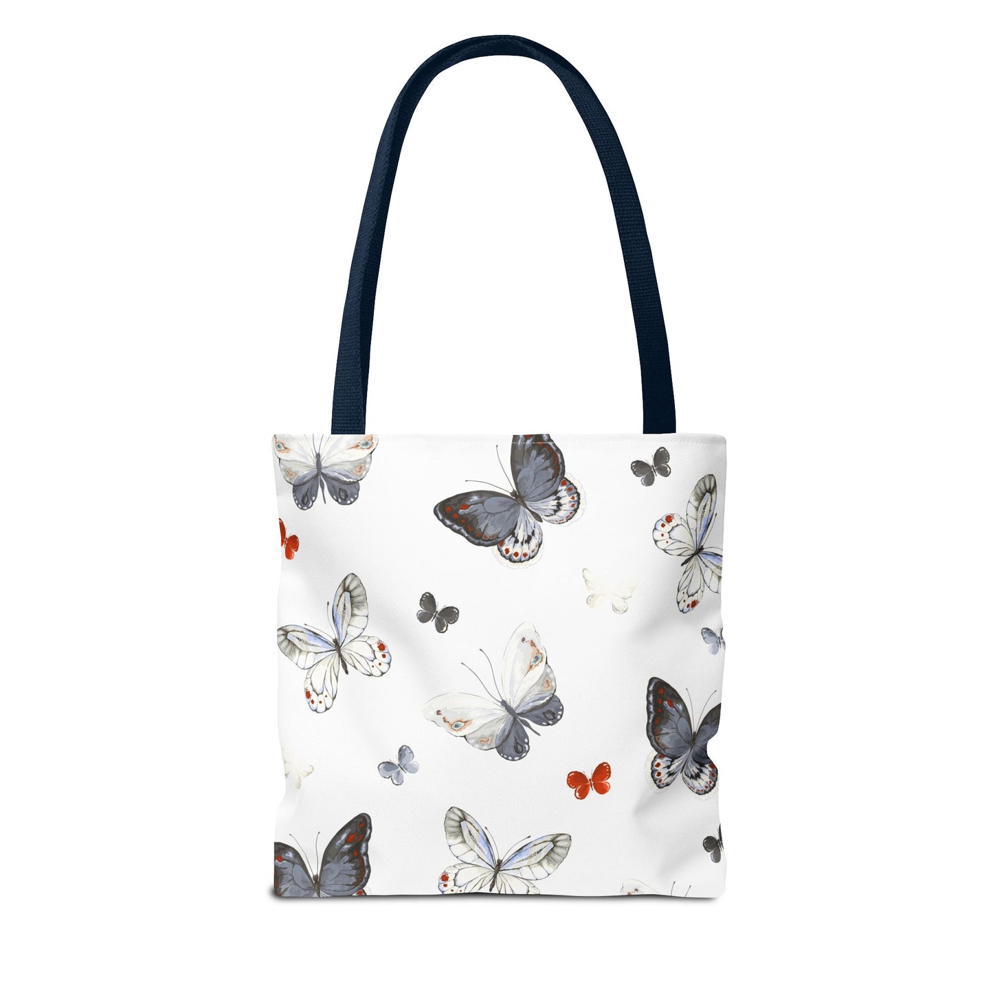 Butterfly Print Tote Bag - Stylish Shopping Bag, Eco-Friendly Carryall, Butterfly Lover Gift, Spring Accessories, Floral Design