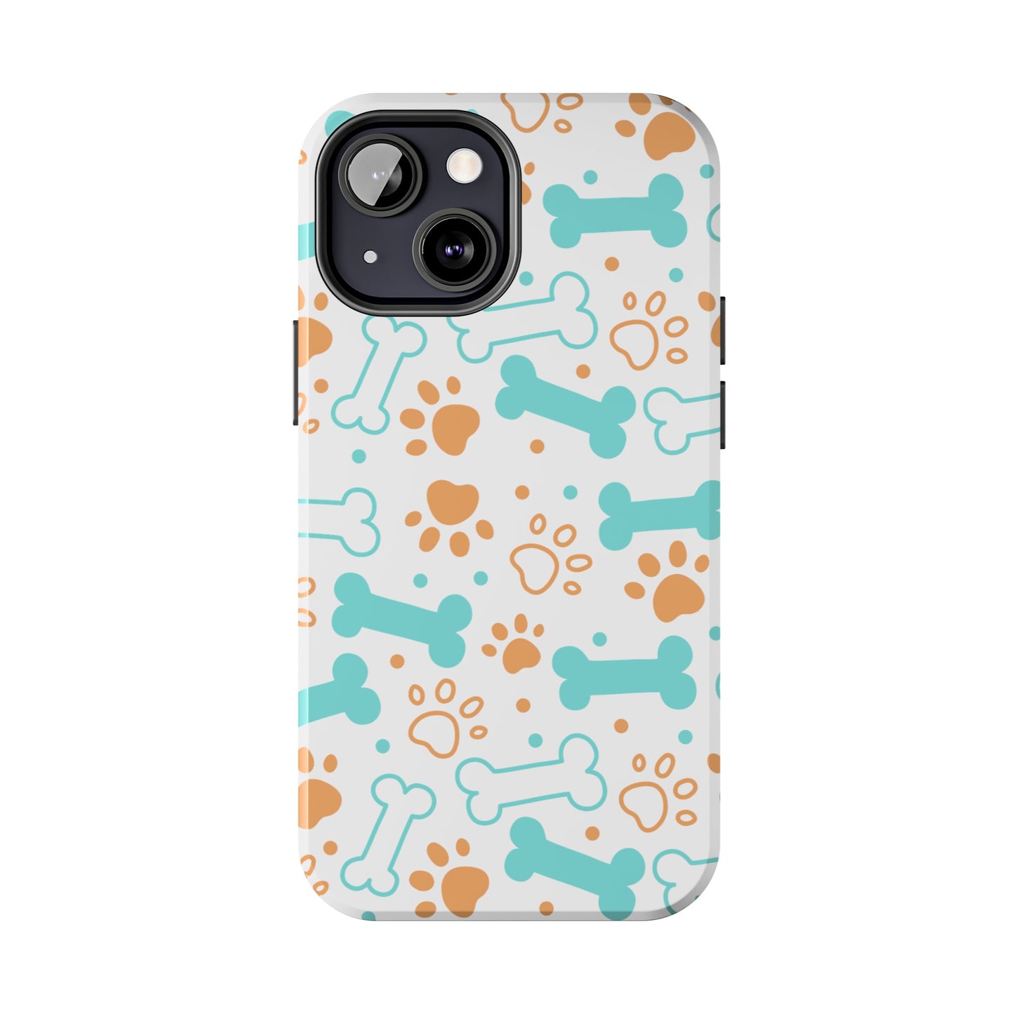 Dog Bones Paw Print Tough Phone Cases